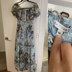 Baltic Born Blue Floral Maxi Dress